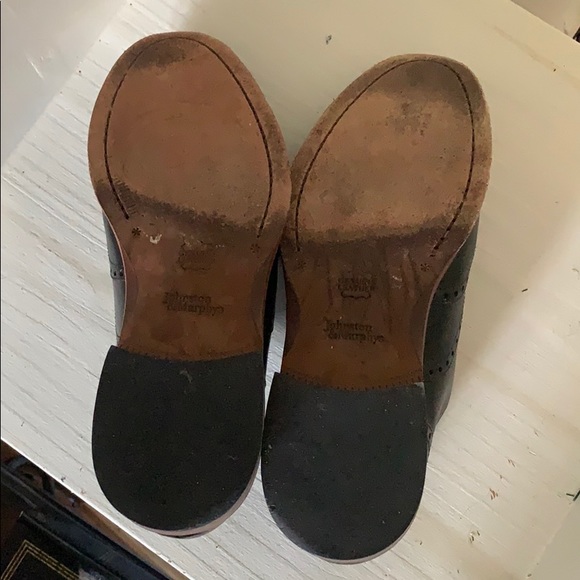 Johnston and Murphy black wing tips